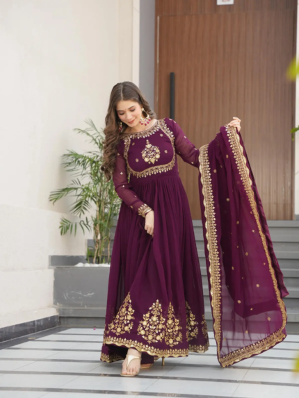 Premium Designer Readymade Gown Dupatta Collection 2025